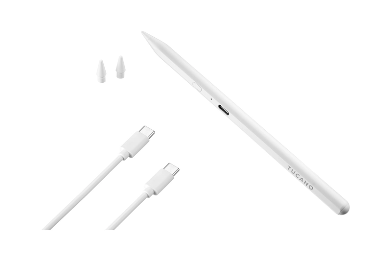 Tucano Active Stylus 3 Pen for iPads with USB-C White - 5222647