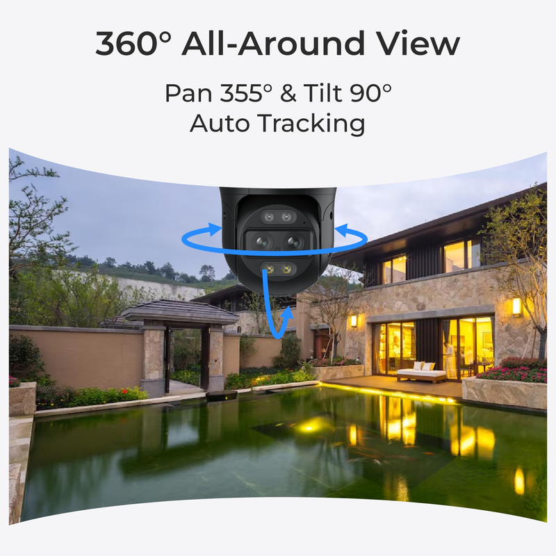 Reolink TrackMix PoE (P760) 4K Outdoor Cam Dual View White - 5398208