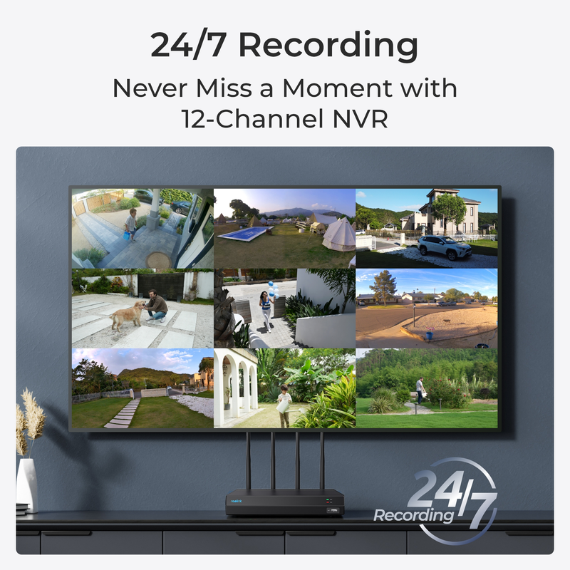 Reolink NVS12-8MB4W (RLK12-800WB4) Cam System White - 5398335