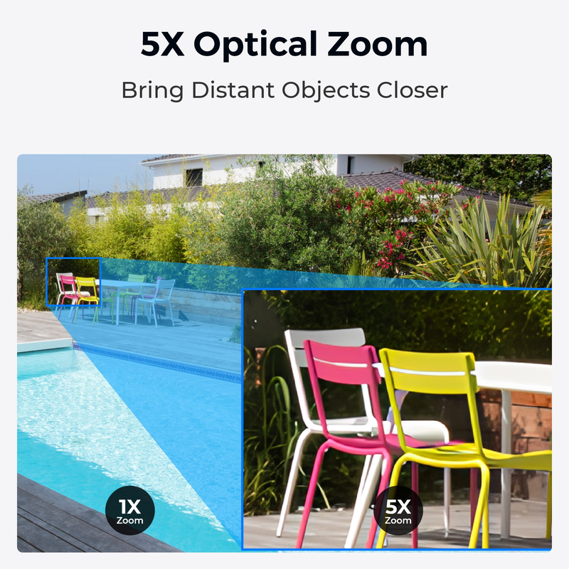 Reolink P840 (RLC-823S1W) Smart 4K PTZ PoE Cam 360° White - 5398340