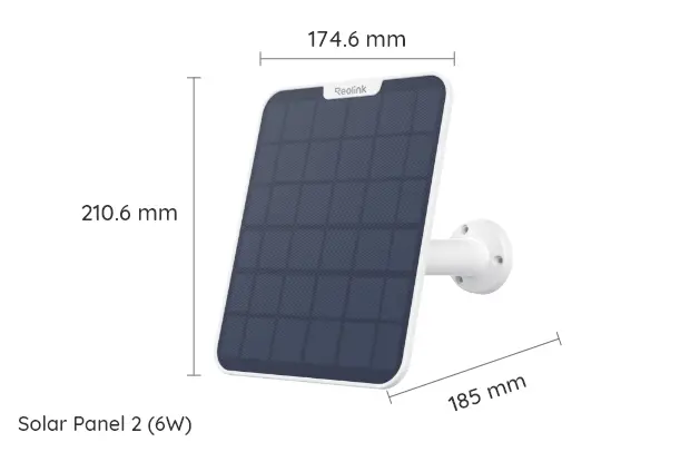 Reolink Solar Panel 2 - 6W White - 5398538