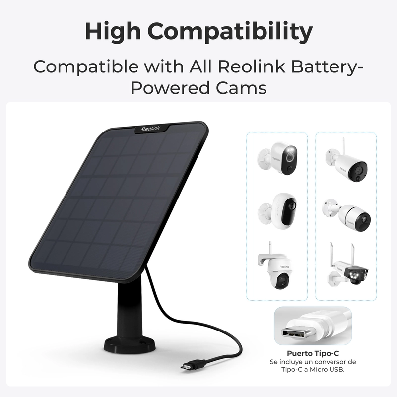 Reolink Solar Panel 2 - 6W Black - 5398725