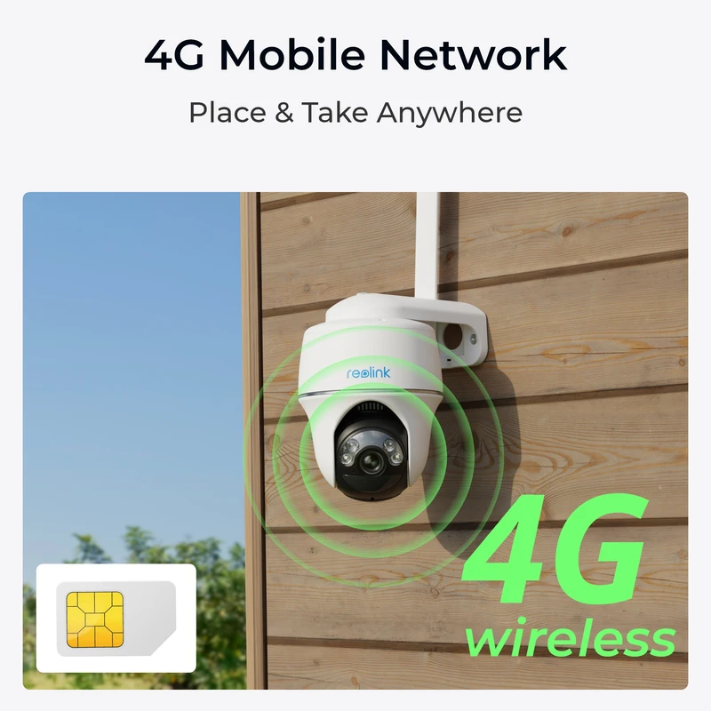 Reolink (G430) Go PT Plus Outdoor Battery Cam 4G LTE White - 5398909