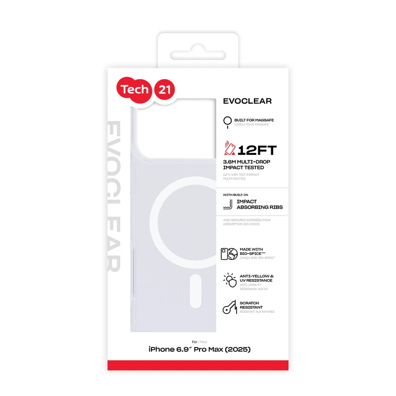 Tech21 Evo Clear MagSafe Apple iPhone 17 Pro Max Clear - 5960737