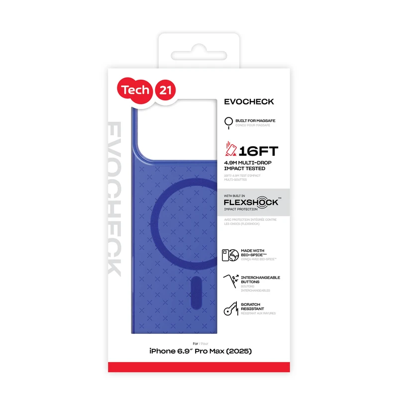 Tech21 Evo Check MagSafe Apple iPhone 17 Pro Max Electric Blue - 5960760