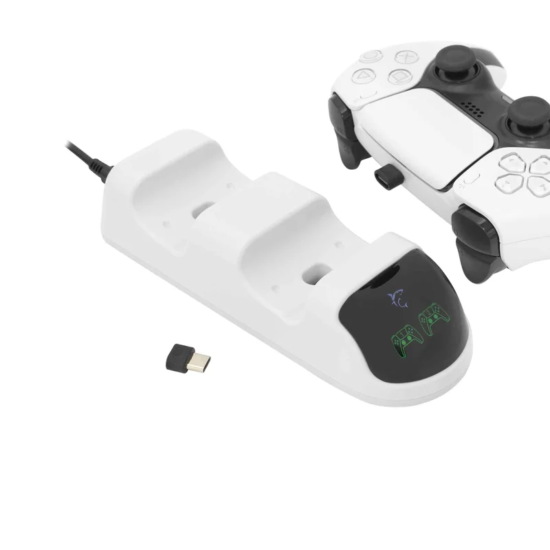 White Shark TAKEDOWIN PS5 Controler Charging Dock White - 7326944