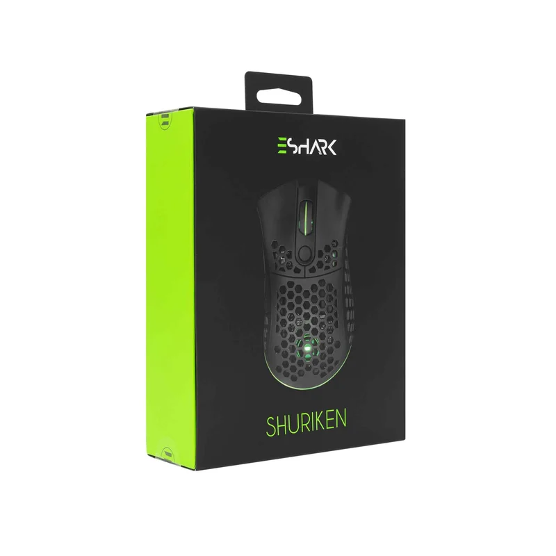 White Shark Premium SHURIKEN Gaming Mice 6D 19.000dpi Black - 7326971