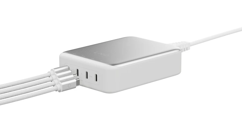 Linq 240W GaN2 Ultra Desk Charger 4x140W USB-C White/Silver - 7462275