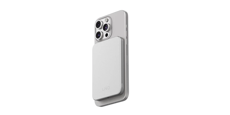 Linq Magnetic Wireless Power Bank 15W/5.000mAh Silver - 7462276