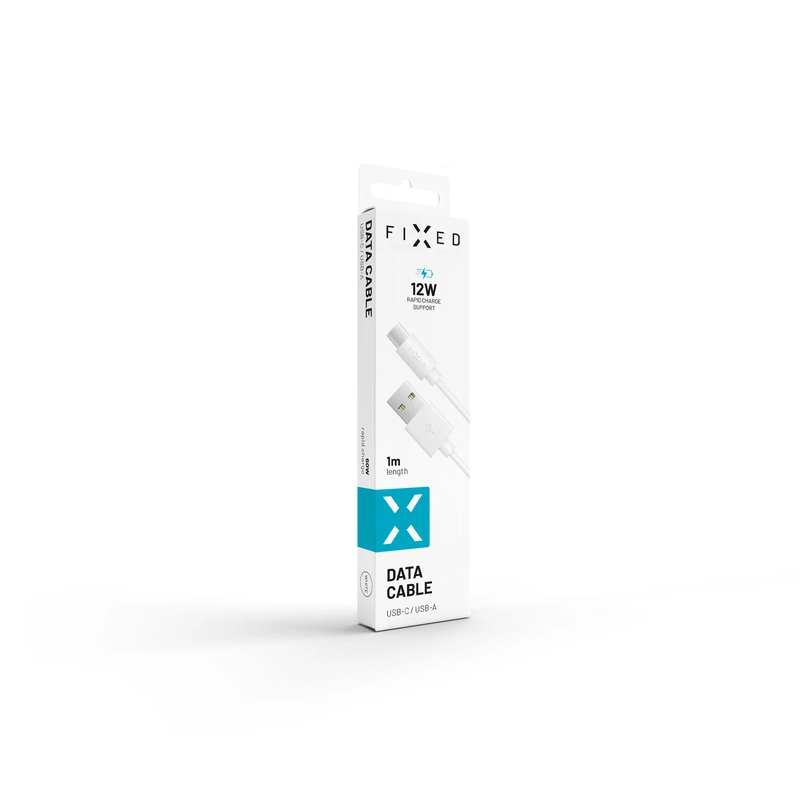 FIXED USB-A to USB-C cable 1m White - 8007476