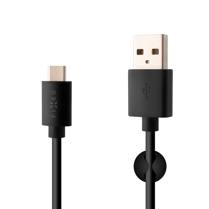 FIXED USB-A to USB-C cable 2m Black - 8008549