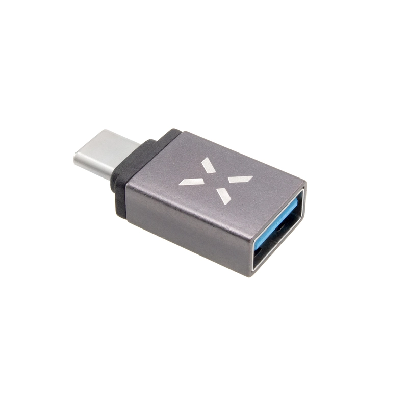 FIXED LINK USB-C Male to USB-A Female adapter Grey - 8011749