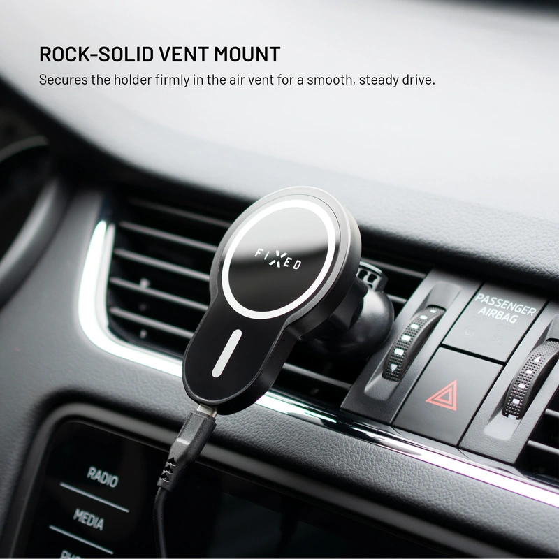 FIXED MagClick 15W Airvent Car Mount Black - 8012231