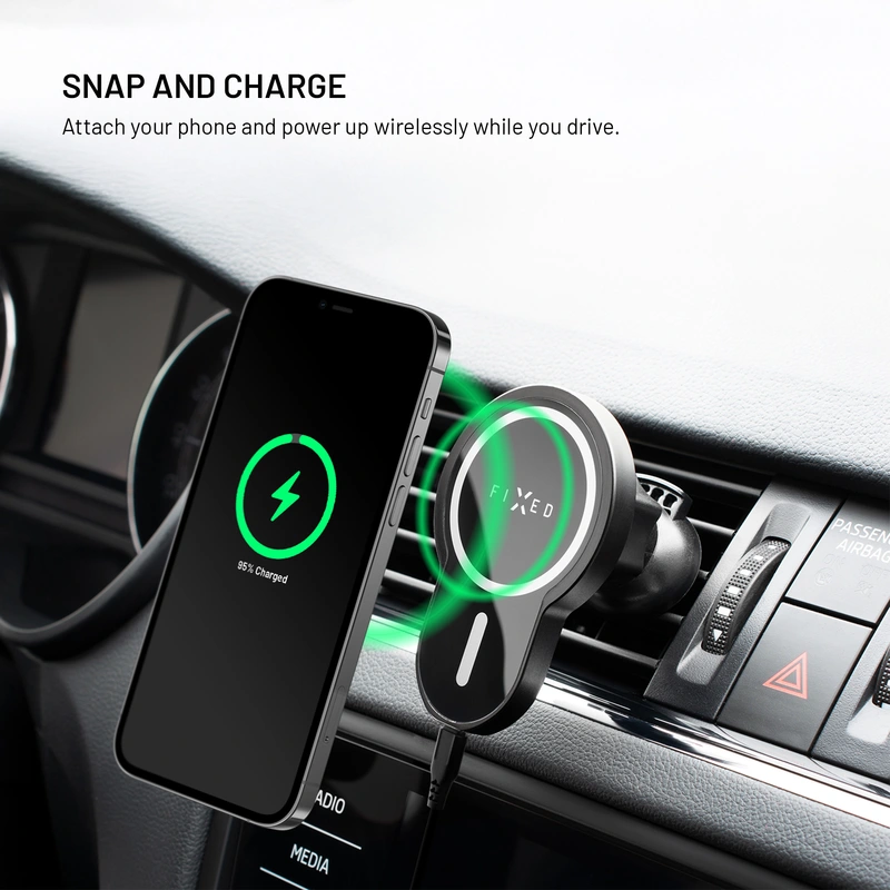FIXED MagClick 15W Airvent Car Mount Black - 8012231