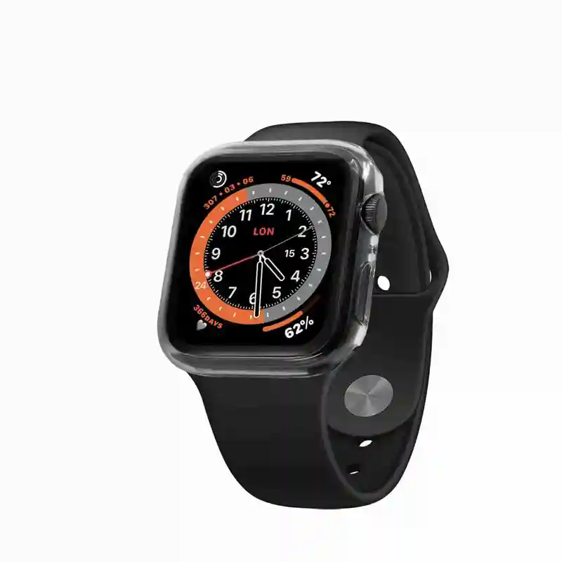 FIXED PURE Case w. Glass for Apple Watch 44 mm Clear - 8012261