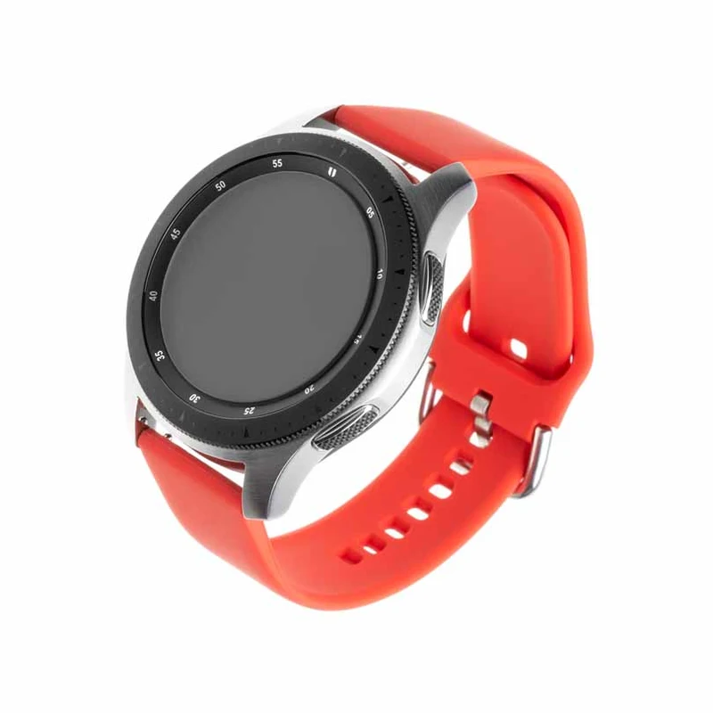 FIXED Silicone Strap for Smartwatch Universal 20 mm Red - 8012588