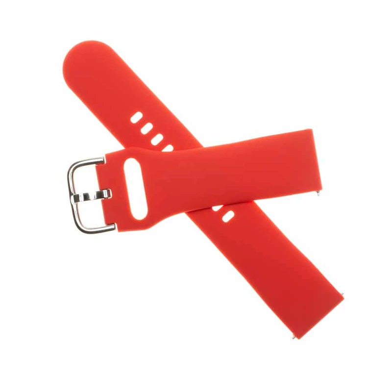 FIXED Silicone Strap for Smartwatch Universal 20 mm Red - 8012588