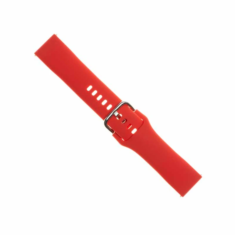 FIXED Silicone Strap for Smartwatch Universal 22 mm Red - 8012692