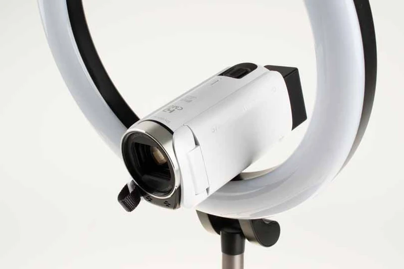 FIXED LED Ring Lite Desktop Phone Tripod Stand Black - 8012895