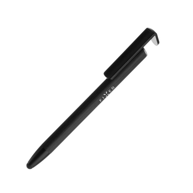 FIXED 3in1 Stylus Pen-Classic pen-Stand function Black - 8012923