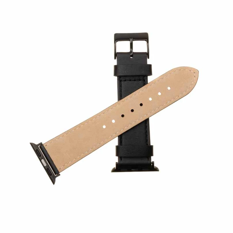 FIXED Leather Strap for Apple Watch 42/44/45/49mm Black - 8013195