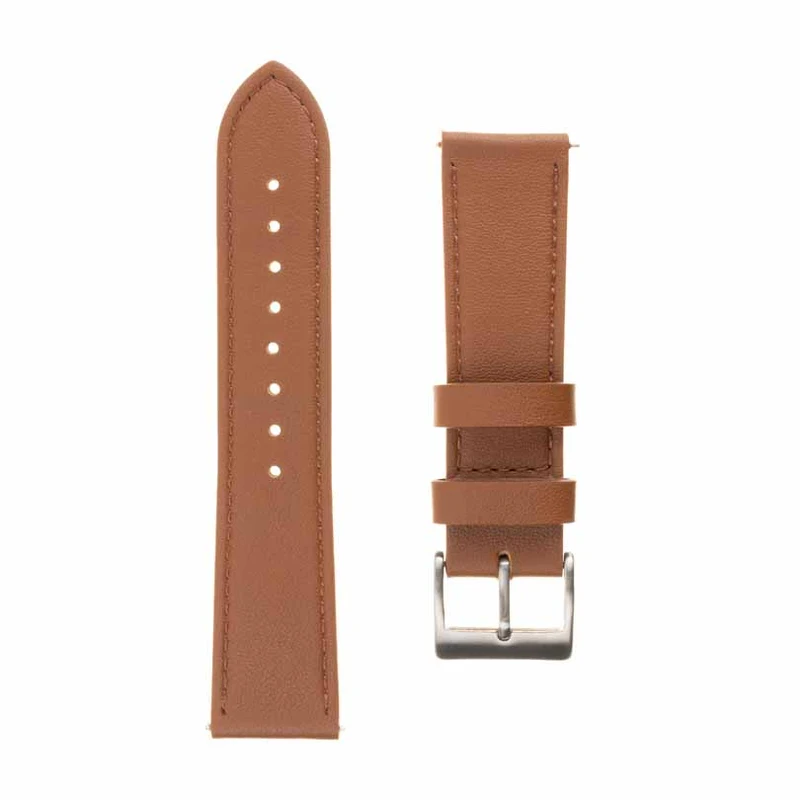 FIXED Leather Strap for Smartwatch Universal 22 mm Brown - 8013200