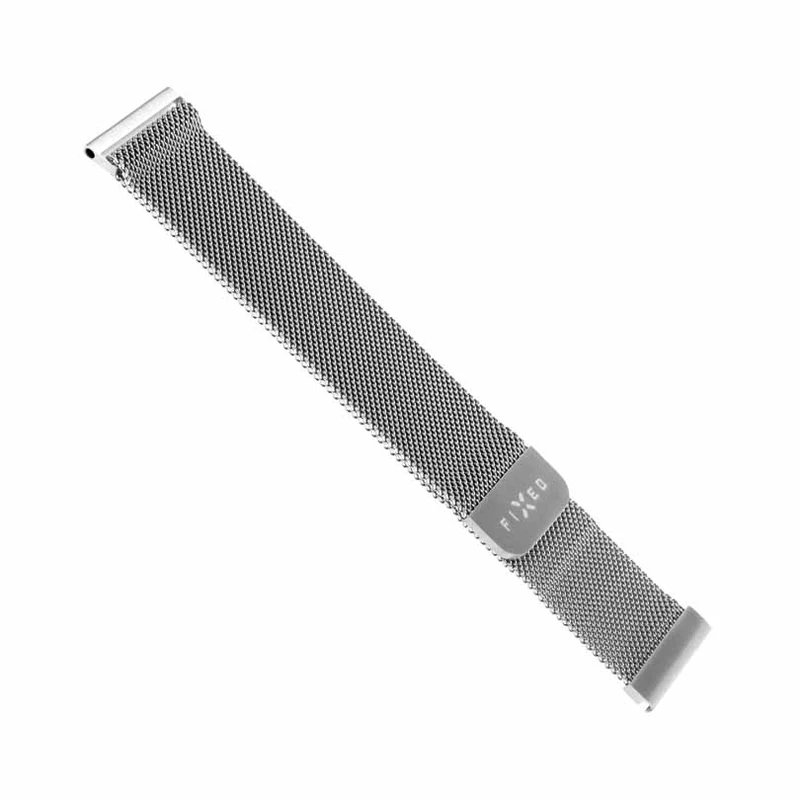 FIXED Mesh Strap for Smartwatch Universal 20mm Silver - 8013335