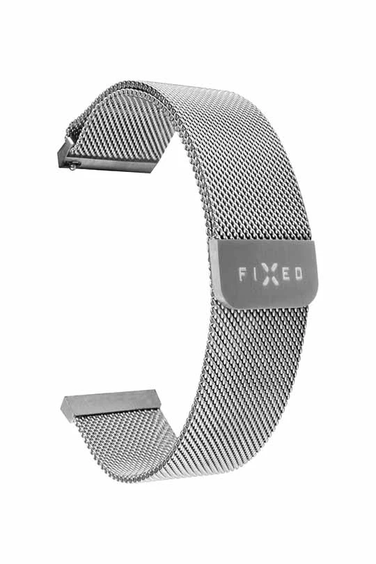 FIXED Mesh Strap for Smartwatch Universal 20mm Silver - 8013335