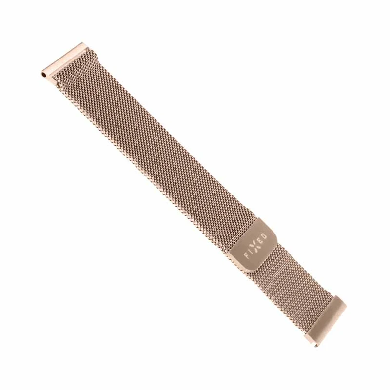 FIXED Mesh Strap for Smartwatch Universal 20mm Rose Gold - 8013338