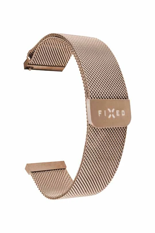 FIXED Mesh Strap for Smartwatch Universal 20mm Rose Gold - 8013338