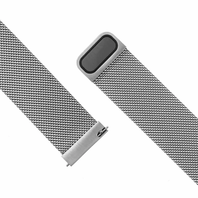 FIXED Mesh Strap for Smartwatch Universal 22 mm Silver - 8013340