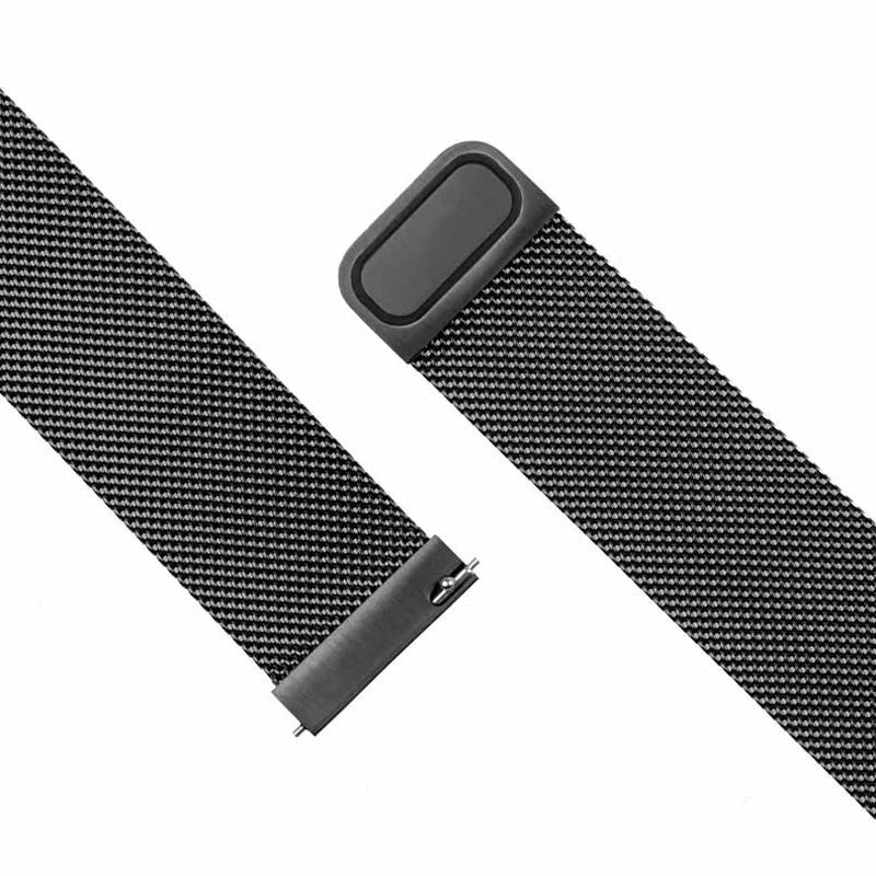 FIXED Mesh Strap for Smartwatch Universal 22 mm Black - 8013341