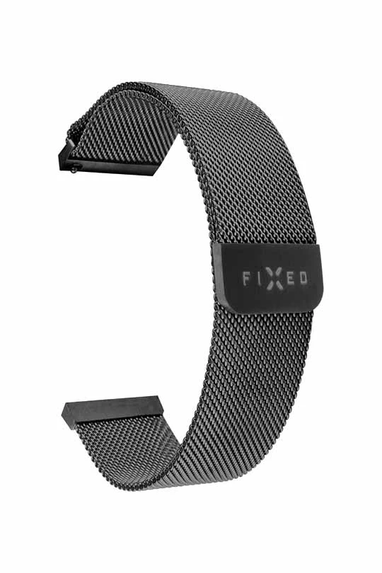 FIXED Mesh Strap for Smartwatch Universal 22 mm Black - 8013341