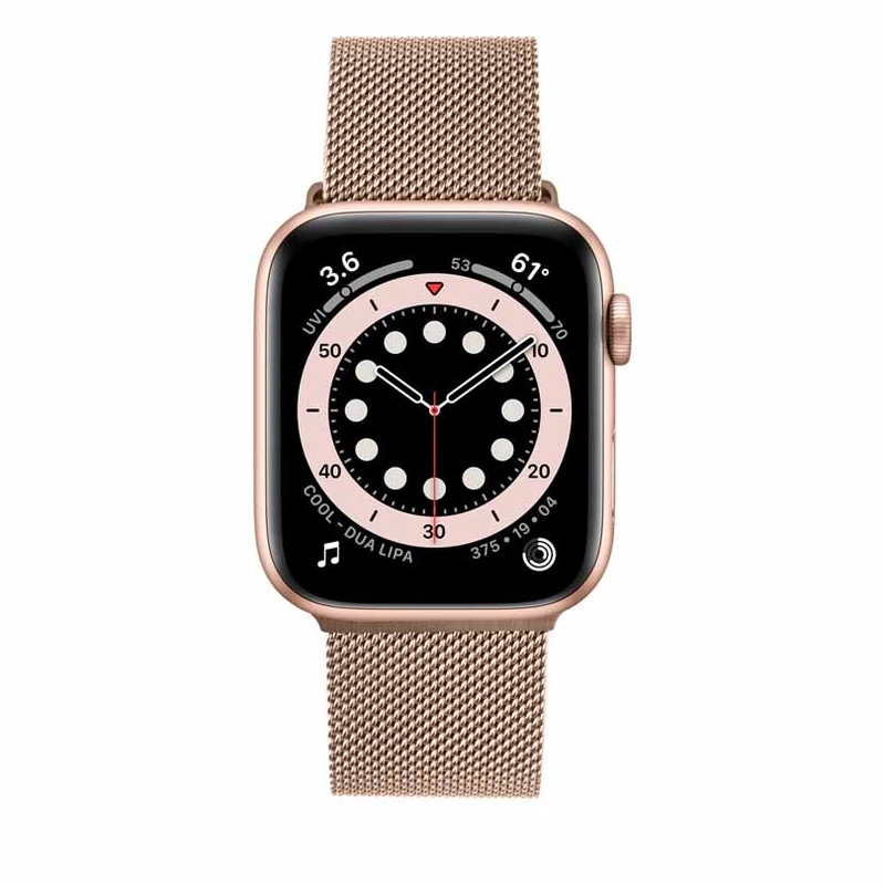FIXED Mesh Strap for Apple Watch 38/40/41mm Rose Gold - 8013347