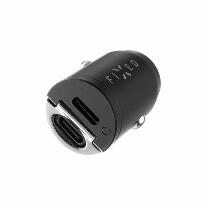 FIXED Super Fast Car Charger 30W 2x USB-C PD Black - 8013473