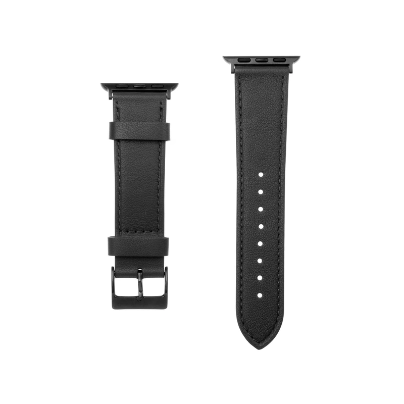 FIXED Leather Strap for Apple Watch 38/40/41mm Black - 8014216