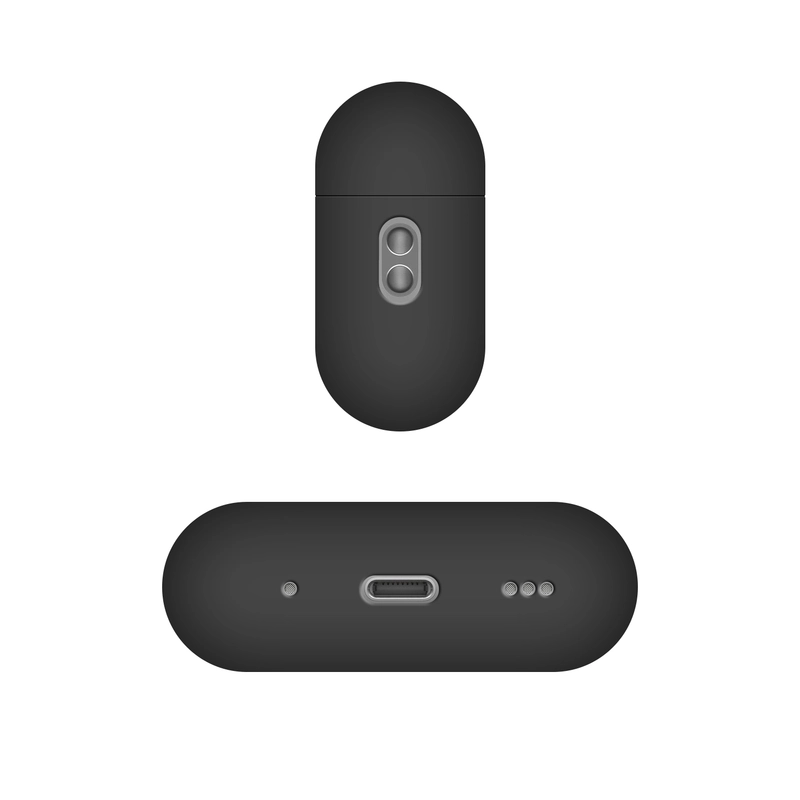 FIXED Silky Silicone case for Apple AirPods Pro 2 Black - 8014666