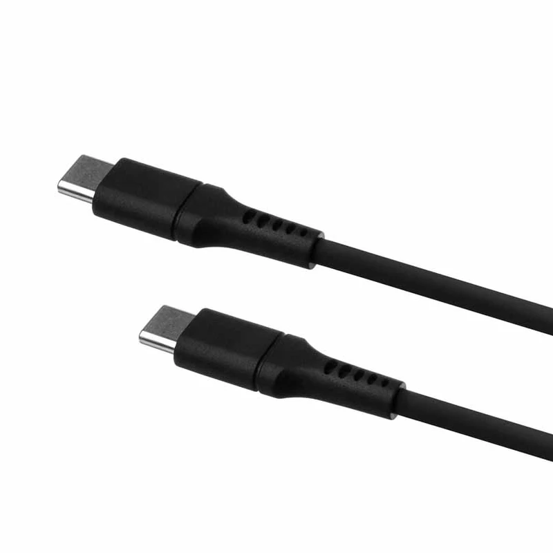 FIXED LIQUID Silicone cable 60W USB-C/C 1.2m Black - 8014727
