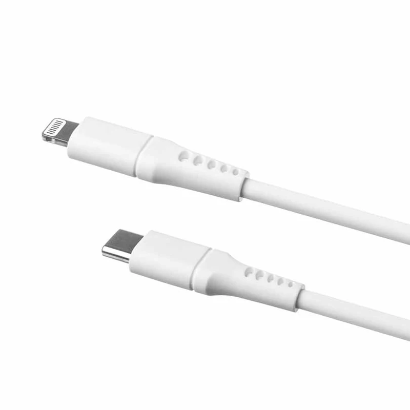 FIXED LIQUID Silicone cable USB-C/Lightning 0.5m White - 8014732