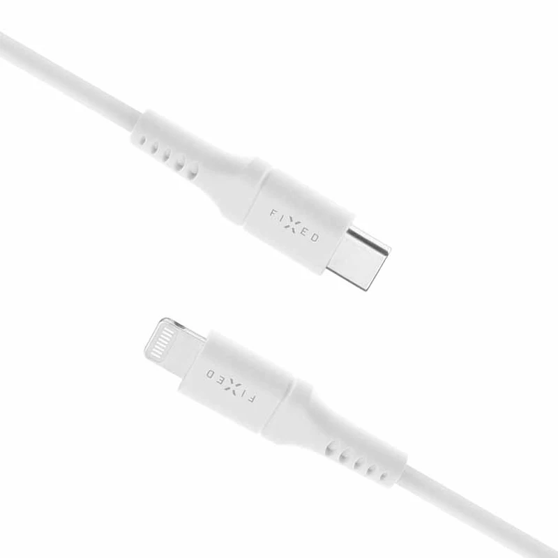 FIXED LIQUID Silicone cable USB-C/Lightning 2m White - 8014736