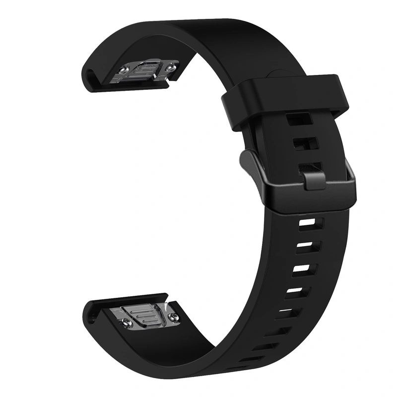 FIXED Silicone Strap for Garmin QuickFit 20 mm Black - 8014965