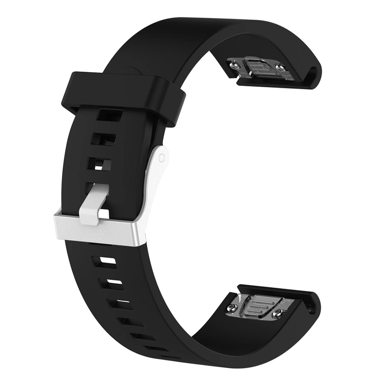 FIXED Silicone Strap for Garmin QuickFit 20 mm Black - 8014965