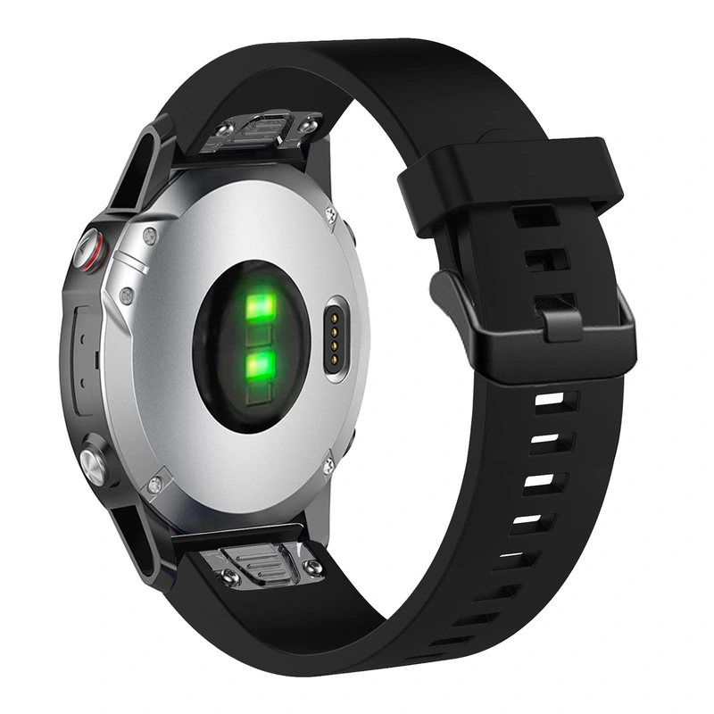 FIXED Silicone Strap for Garmin QuickFit 20 mm Black - 8014965