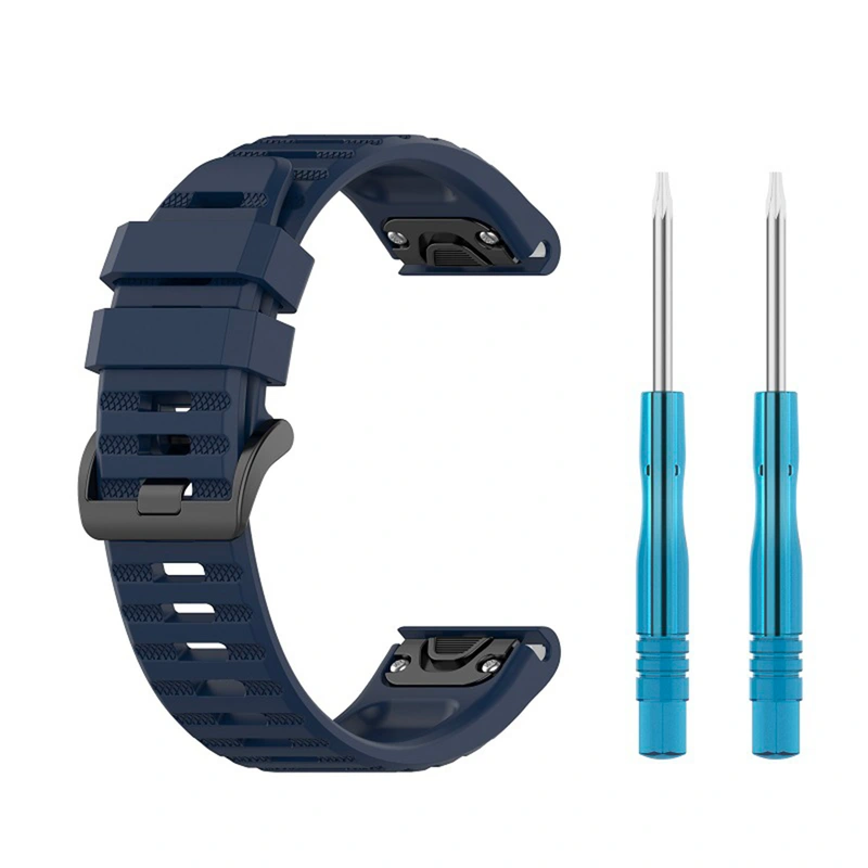 FIXED Silicone Strap for Garmin QuickFit 22 mm Dark Blue - 8014969