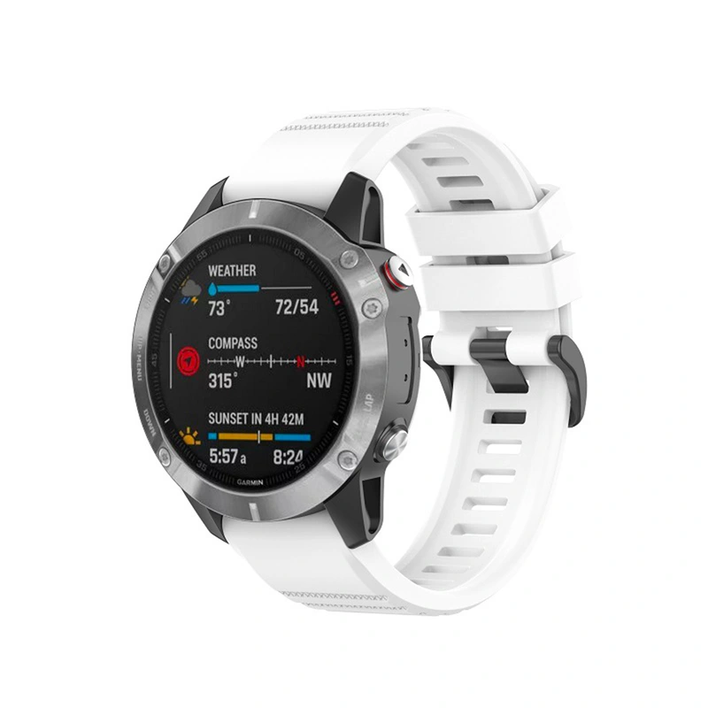 FIXED Silicone Strap for Garmin QuickFit 22 mm White - 8014970