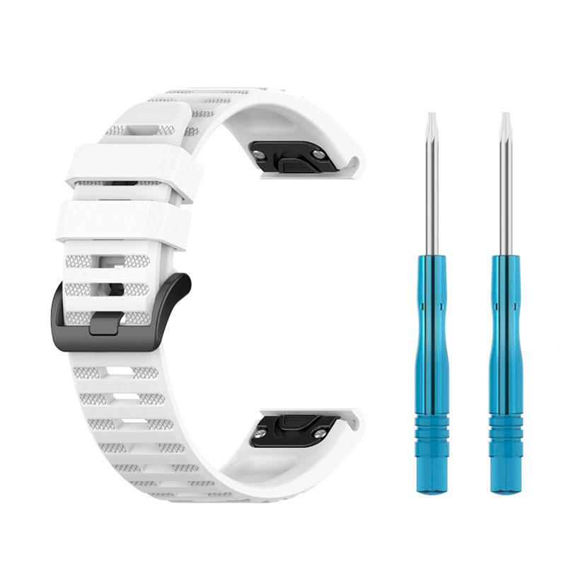FIXED Silicone Strap for Garmin QuickFit 22 mm White - 8014970