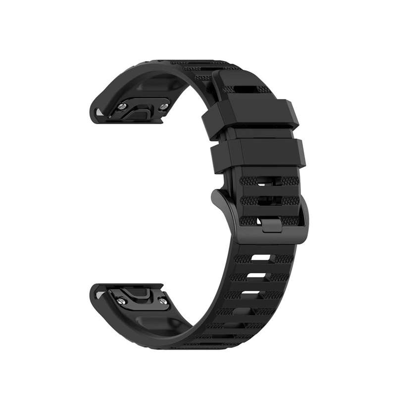 FIXED Silicone Strap for Garmin QuickFit 26mm Black - 8014971