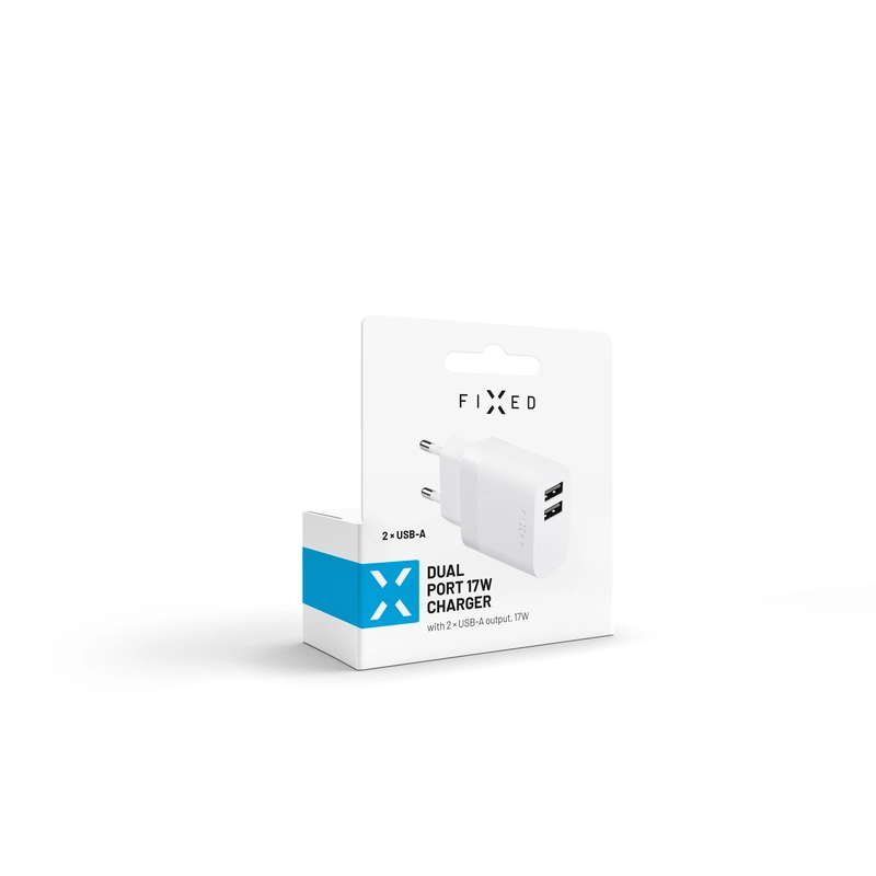 FIXED Home Charger 2xUSB-A 17W White - 8014994