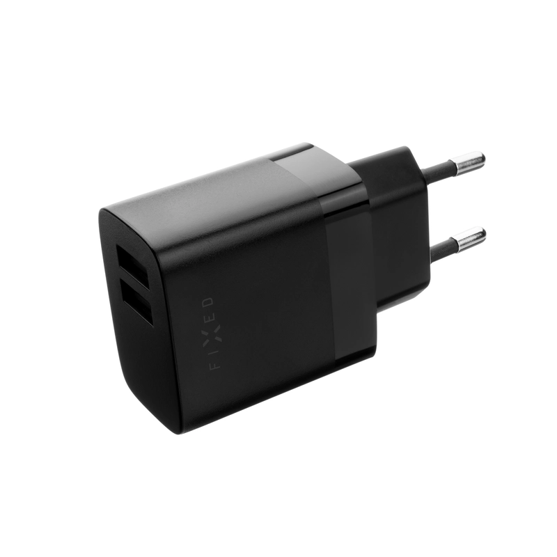FIXED Home Charger 2xUSB-A 17W Black - 8014995