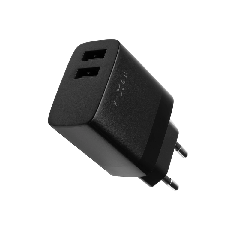FIXED Home Charger 2xUSB-A 17W Black - 8014995